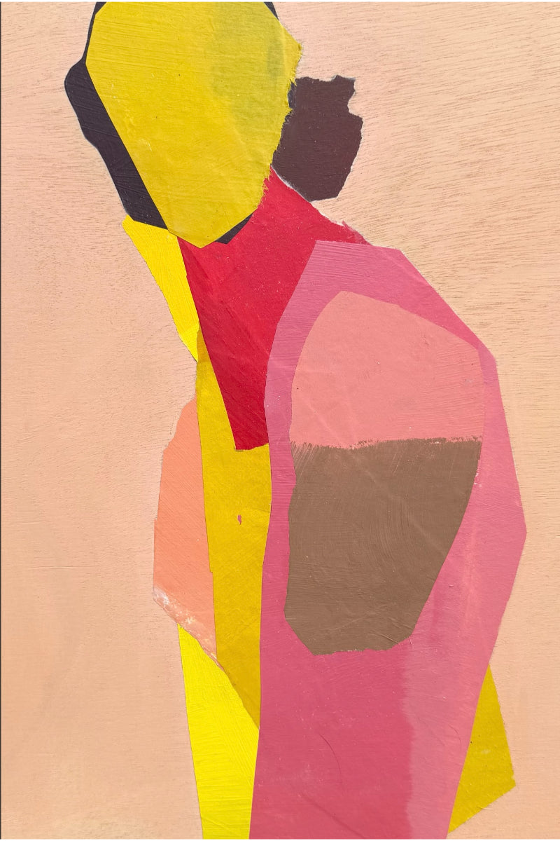 Red, Yellow & Pink Figure