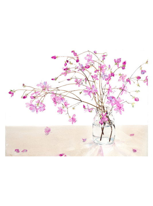 Red Azaleas, Still Life (Giclée Print)