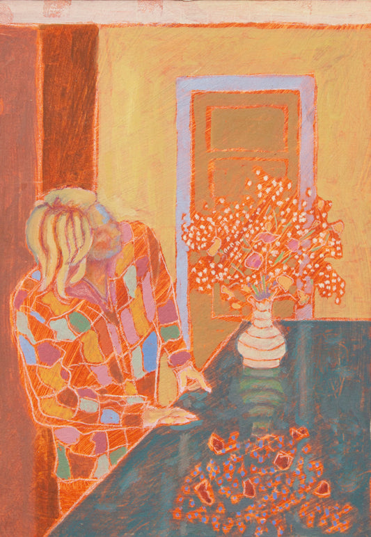 Alma Looking at Flowers (Giclée Print)