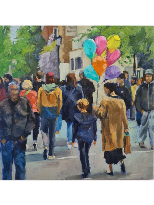 Balloons on Portobello Road (Giclée Print)