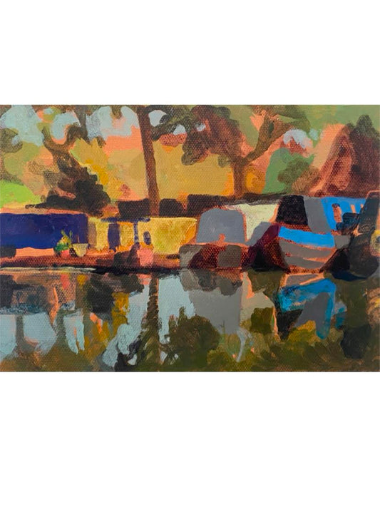 Narrow Boats (Giclée Print)