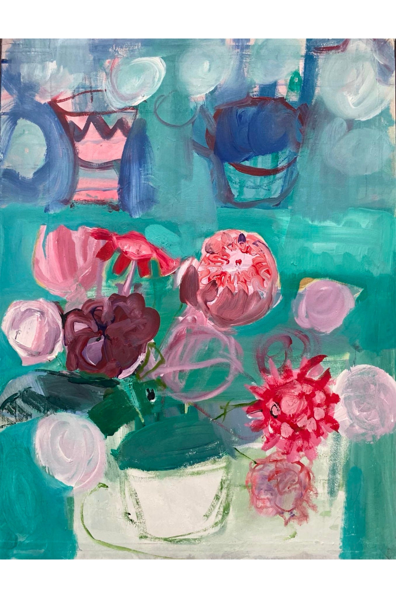 Flowers in Green