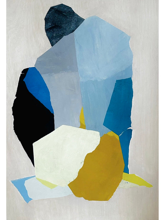 Yellow/Blue Seated Pose