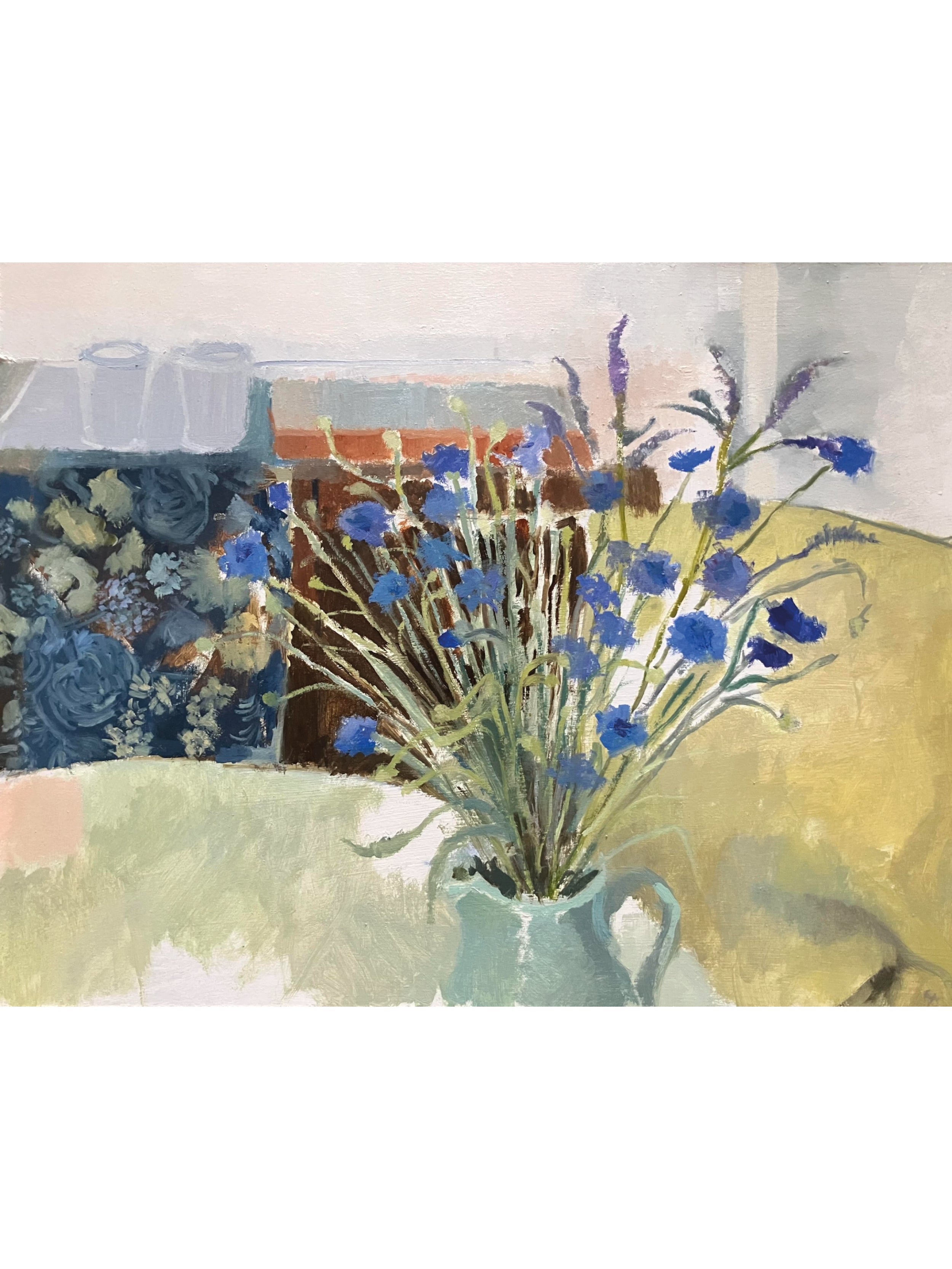 Cornflowers and mint
