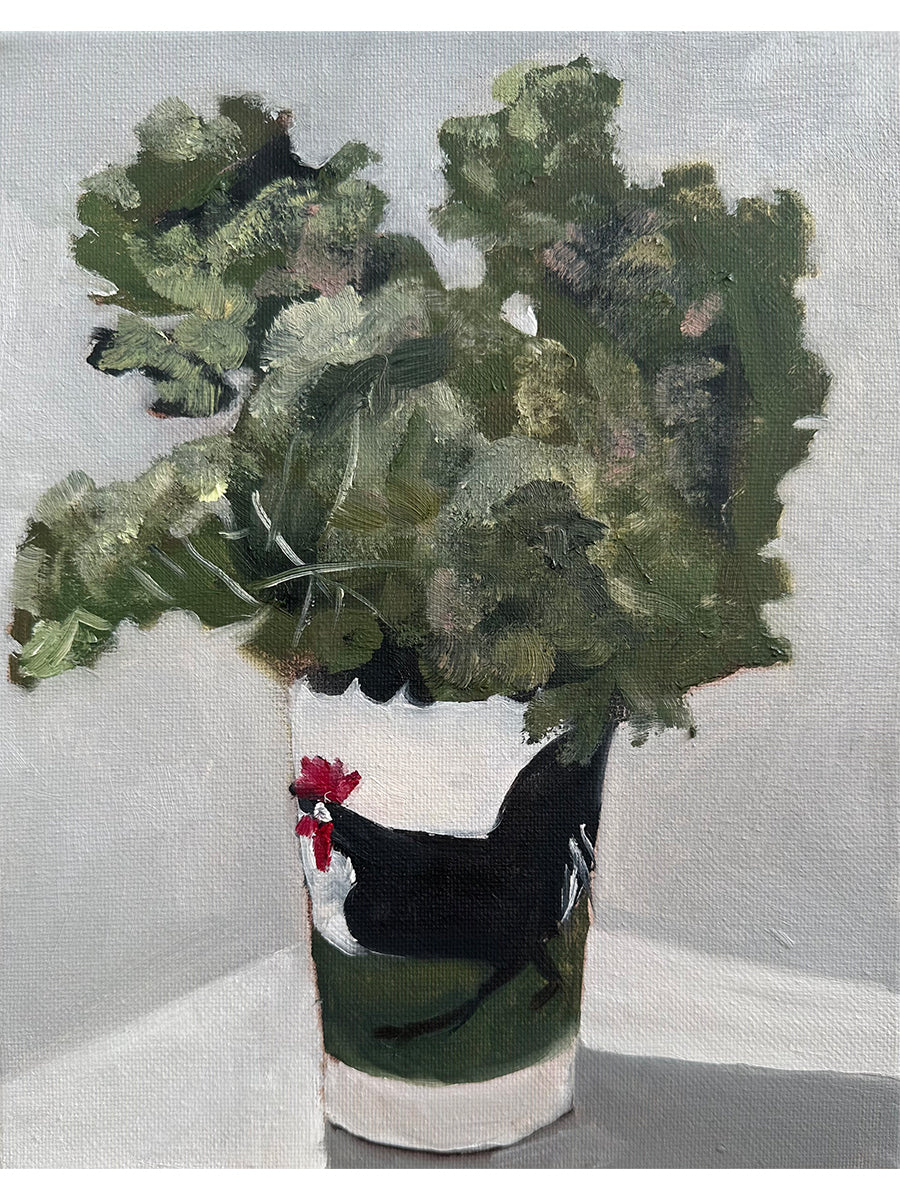 Kale in a Vintage Cup