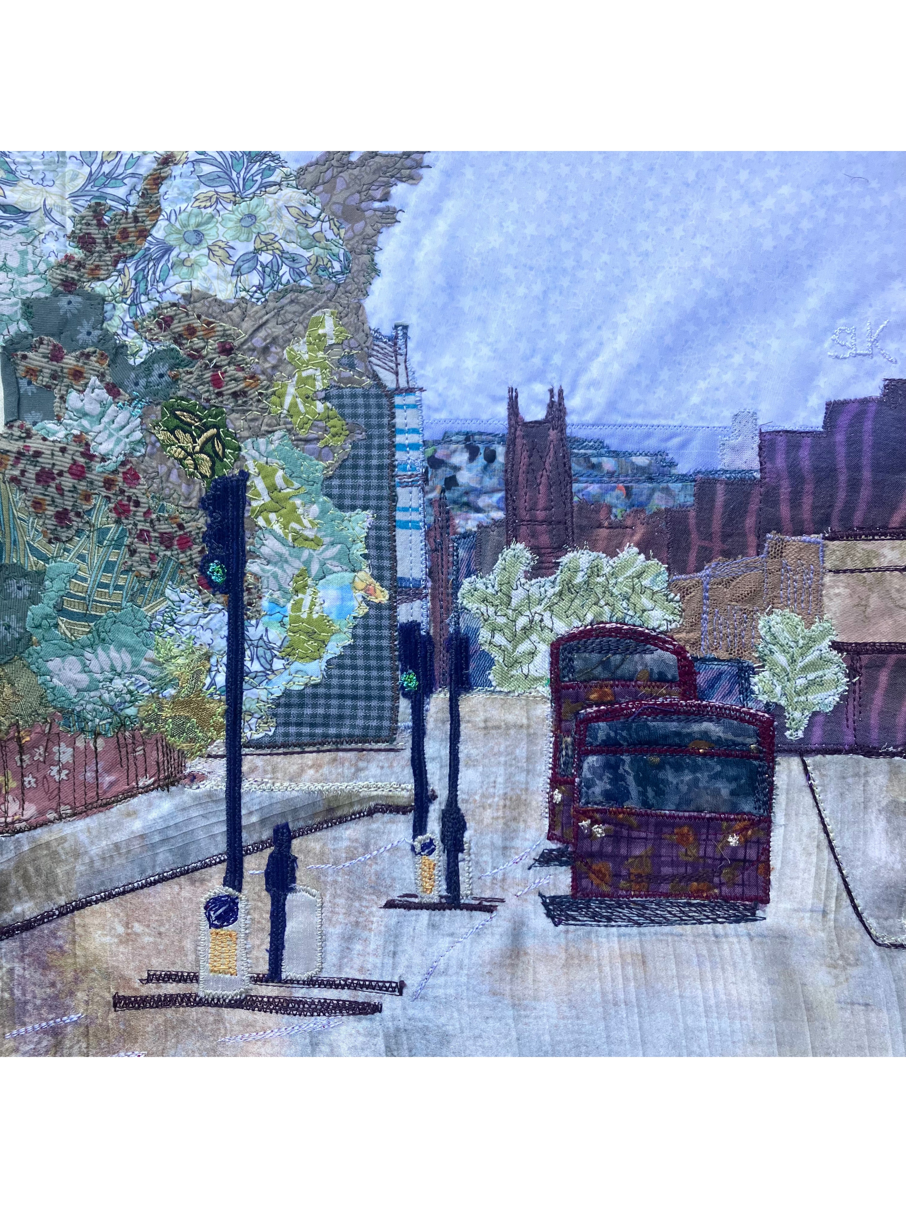 Bus on Highgate Hill in Patterns
