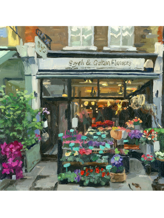 Flowers on Flask Walk (Giclée Print)