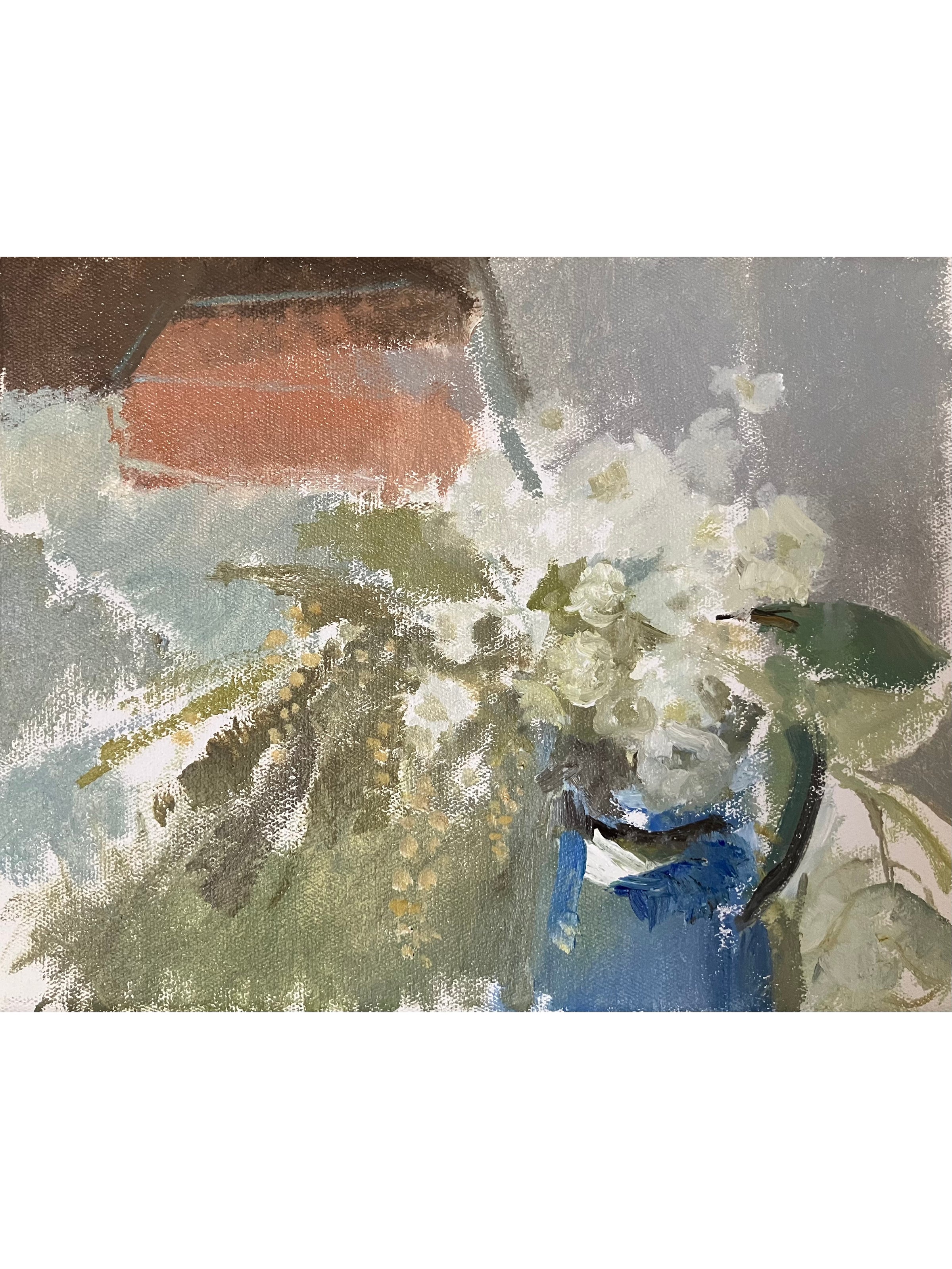 Hellebores with Mimosa Sprays