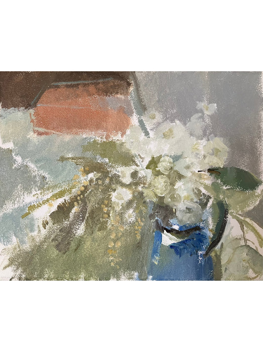 Hellebores with Mimosa Sprays