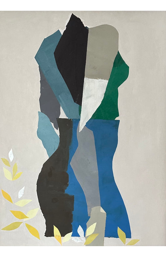 Profile in Blue and Green