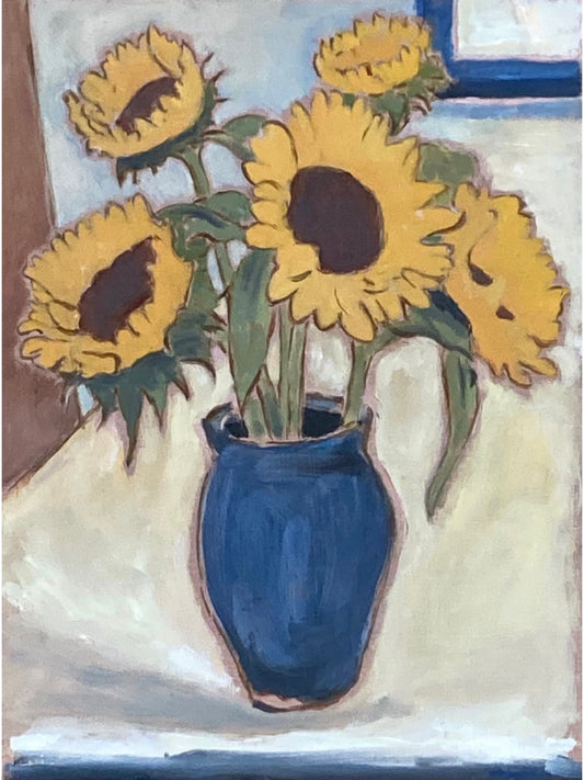 Sunflowers in the Studio
