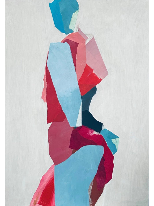 Profile in Blue/Red/Pink