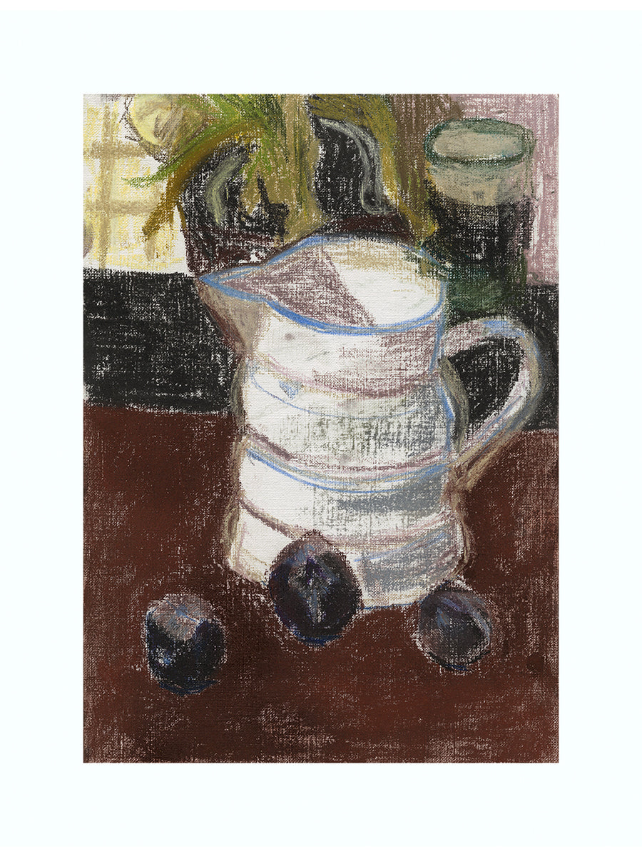Still Life with Jug and Plums