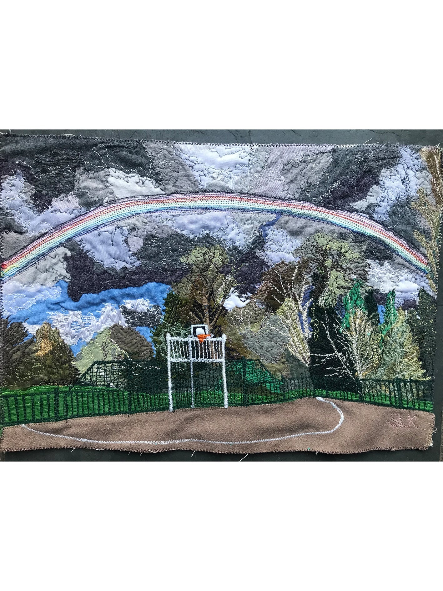 Rainbow over the MUGA